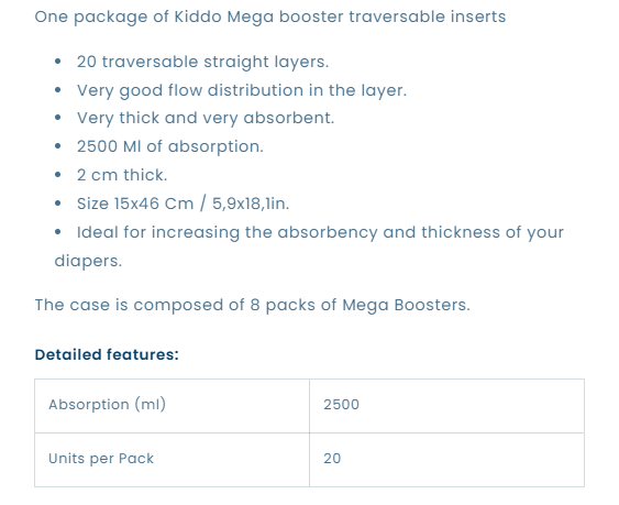 Kiddo - Mega Booster Pads