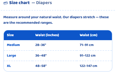 Tykables - Stompers Adult Diapers